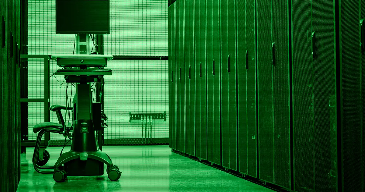 Server hardware in a data centre room