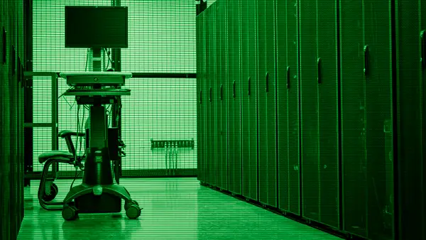 Server hardware in a data centre room