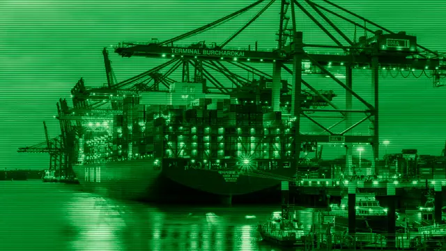 Stacked cargo containers, a visual metaphor for lightweight software containers