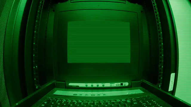 Lit server room evoking the boot of Linux systems and the battle for PID 1