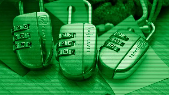 Computer security concept: source code and a padlock symbolizing the OpenBSD security culture