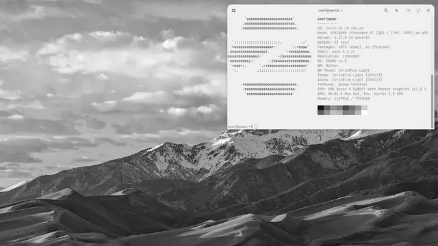Zorin OS 18 desktop running the GNOME environment